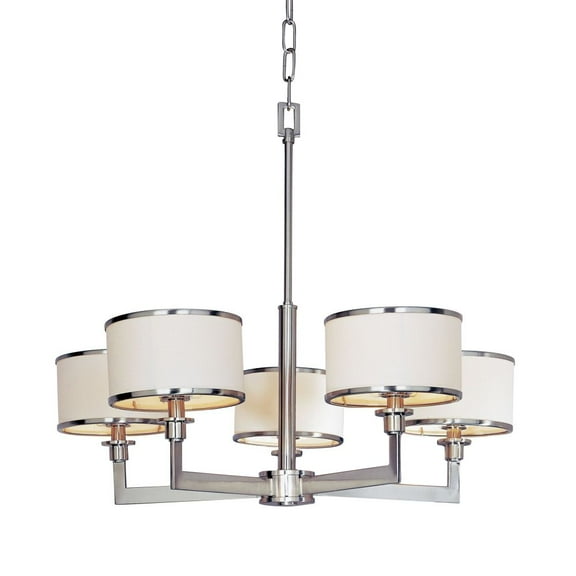 12055WTSN Maxim Lighting Nexus-Five Light Chandelier in Contemporary style-27.75 Inches wide by 22.75 inches high-Satin Nickel Finish    -Traditional