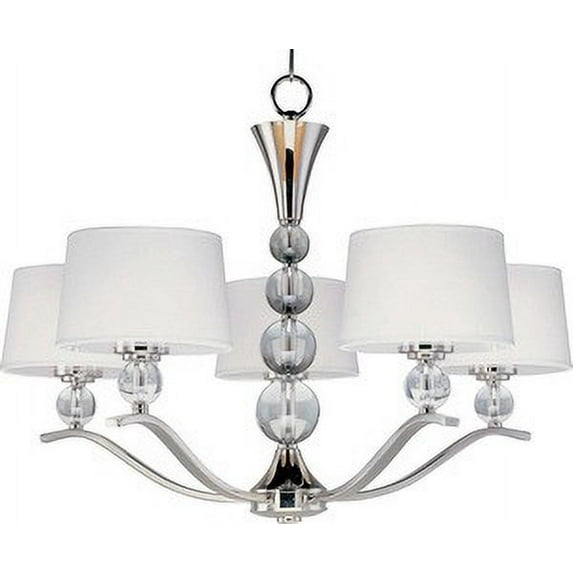 -Five Light Chandelier In Transitional Style-31 Inches Wide By 21.25 Inches High -Traditional Installation Maxim Lighting 12755Wtpn