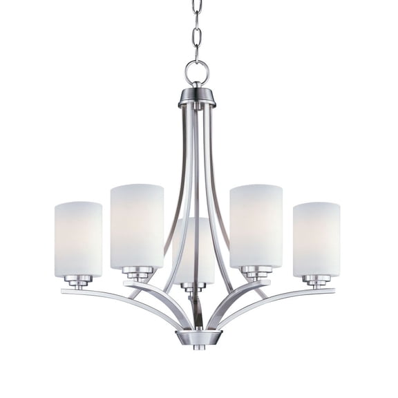 Maxim Lighting - Single-Tier Chandelier - Deven - 5 Light Chandelier In Modern