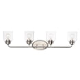 thumbnail image 1 of 12264CDSN Maxim Lighting Acadia-Bath Vanity Light-Bell Shaped Glass Shades-10.5 inches high-Satin Nickel Finish-4 Bulb Count, 1 of 5