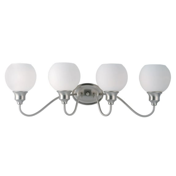 Maxim 1114 Ballord 4 Light 31" Wide Bathroom Vanity Light - Nickel