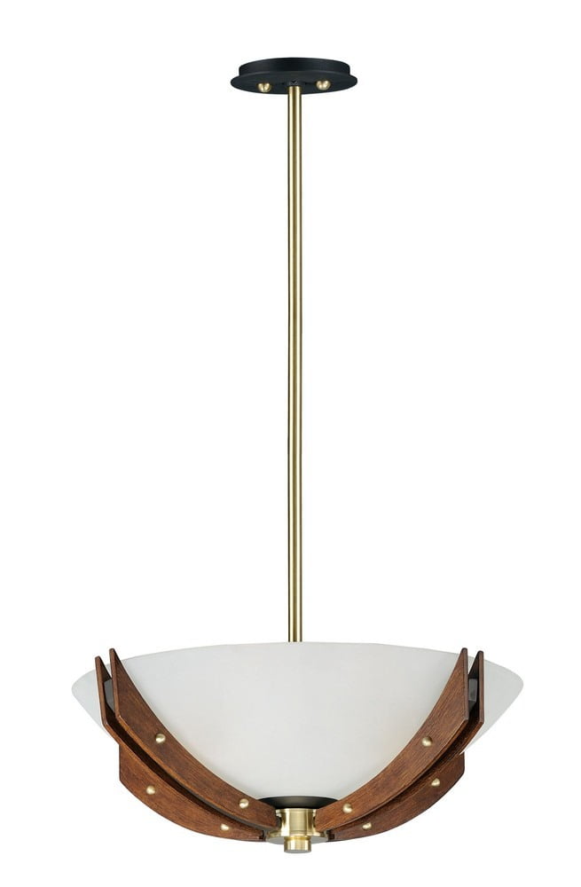 Elegant Merge 21.75" Polished Nickel Semi-Flush Pendant with Glass Accents