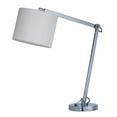 thumbnail image 1 of Maxim Lighting - Hotel-1 Light Table Lamp Steel Base and White Wafer Fabric, 1 of 2