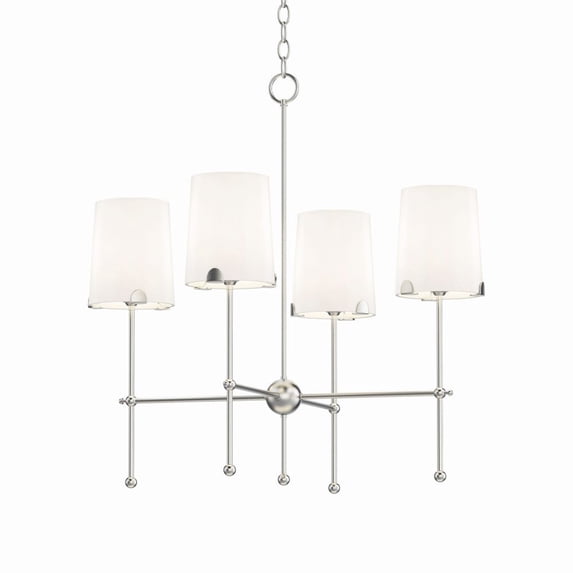 32364WTSN Maxim Lighting Huntington - 4 Light Chandelier-26 Inches Tall and 26 Inches Wide-Satin Nickel Finish -Traditional Installation