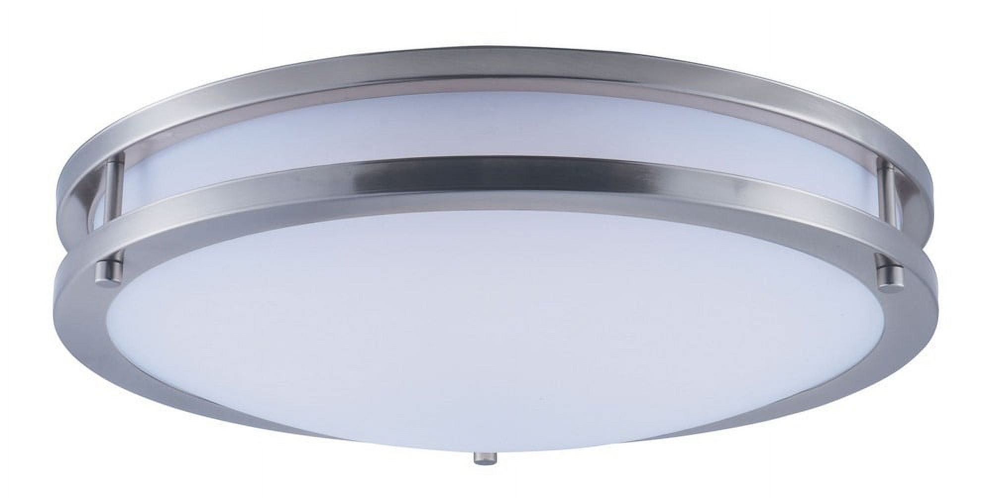 Satin Nickel 16-Inch LED Flush Mount Ceiling Light