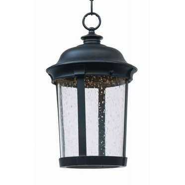 Maxim Oakville Outdoor Pendant Light | Black Oxide Finish With Water Glass | Dimmable 1-Light Exterior Fixture