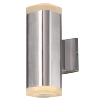 -12W 2 Led Outdoor Wall Sconce In Modern Style-3.5 Inches Wide By 10.25 Inches High-Brushed Aluminum Finish Maxim Lighting 86135Al