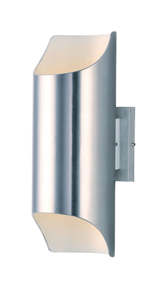 Brushed Aluminum Modern LED Outdoor Wall Sconce