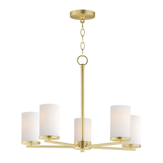 10286SWSBR Maxim Lighting Lateral - 5 Light Chandelier-18.5 Inches Tall and 24 Inches Wide