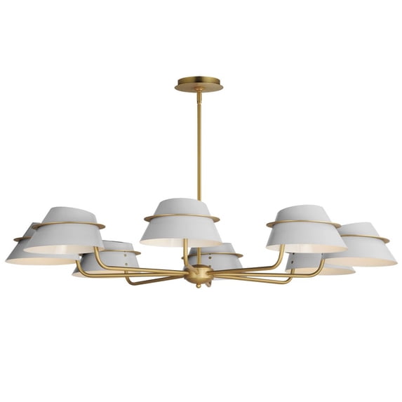 25228LFGNAB Maxim Lighting Lucas - 8 Light Chandelier-8.25 Inches Tall and 47.75 Inches Wide