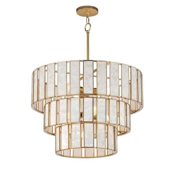 12808CZNAB Maxim Lighting Miramar - 7 Light Chandelier-19.25 Inches Tall and 25.75 Inches Wide
