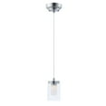 thumbnail image 1 of Maxim Lighting Mod - 4" 8W 1 LED Mini Pendant, Satin Nickel Finish with Clear/Frosted Glass, 1 of 3