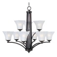 thumbnail image 1 of 20096FTOI Maxim Lighting Aurora-Nine Light 2-Tier Chandelier in Contemporary style-31.5 Inches wide by 30 inches high-Oil Rubbed Bronze Finish, 1 of 2