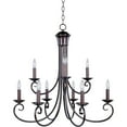 thumbnail image 1 of 70006OI Maxim Lighting Loft-9 Light 2-Tier Chandelier in Early American style-29.5 Inches wide by 29 inches high-Oil Rubbed Bronze Finish, 1 of 2