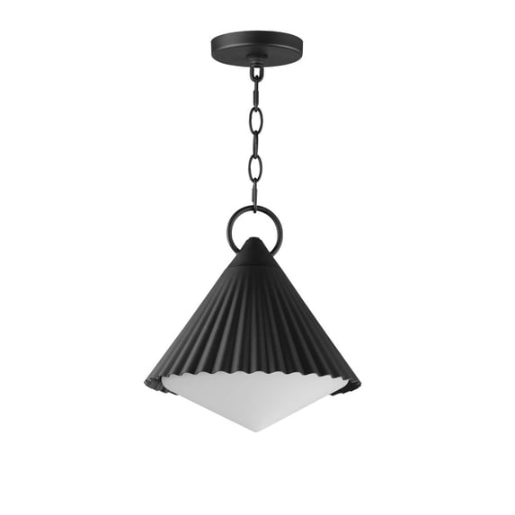 35131WTBK Maxim Lighting Odette - 1 Light Outdoor Pendant-13 Inches Tall and 12 Inches Wide