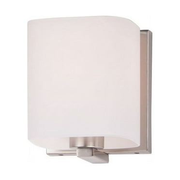 Maxim Lighting - One Light Bath Vanity - Wrap-Bath Vanity-with Square Glass