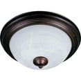 thumbnail image 1 of 5840MROI Maxim Lighting Essentials-1 Light Flush Mount in Early American style-12 Inches wide by 4 inches high-Oil Rubbed Bronze Finish-Marble Glass, 1 of 2
