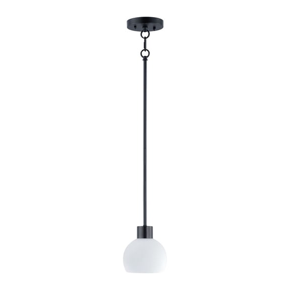 91270SWBK-Maxim Lighting-Coraline-1 Light Mini Pendant-6 Inches wide by 6.25 inches high-Black Finish