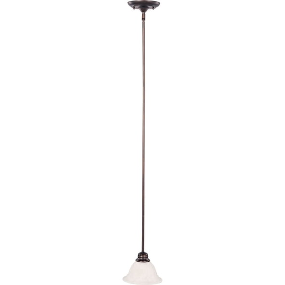 91066MROI Maxim Lighting Marin-1 Light Mini Pendant in Modern style-7 Inches wide by 5.25 inches high-Oil Rubbed Bronze Finish-Marble Glass Color
