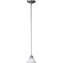 91066MRSN Maxim Lighting Marin-1 Light Mini Pendant in Modern style-7 Inches wide by 5.25 inches high-Satin Nickel Finish-Marble Glass Color