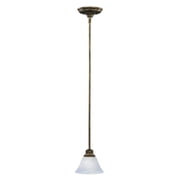 91068MRKB Maxim Lighting Pacific-1 Light Mini Pendant in Transitional style-7 Inches wide by 6 inches high-Kentucky Bronze Finish-Marble Glass Color
