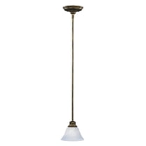 91068MRKB Maxim Lighting Pacific-1 Light Mini Pendant in Transitional style-7 Inches wide by 6 inches high-Kentucky Bronze Finish-Marble Glass Color