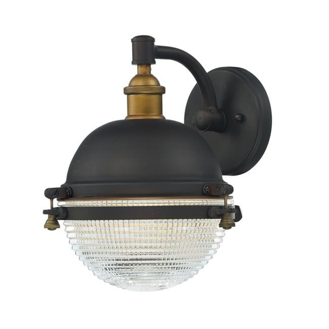 Portside Nautical Dimmable Lantern in Oil Rubbed Bronze & Antique Brass