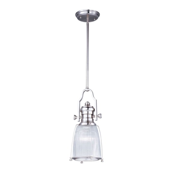 25002CLSN Maxim Lighting Hi-Bay-One Light Adjustable Pendant in Modern style-9 Inches wide by 18 inches high-Satin Nickel Finish