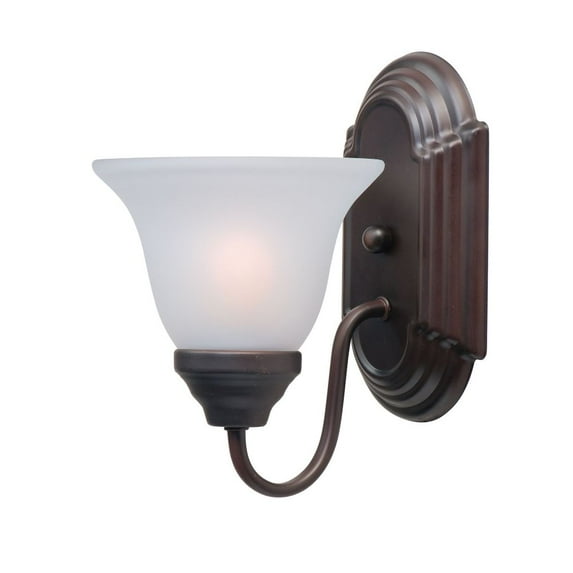 8011FTOI-Maxim Lighting-Essentials-One Light Wall Sconce in Early American style-6 Inches wide by 9.5 inches high-Oil Rubbed Bronze Finish