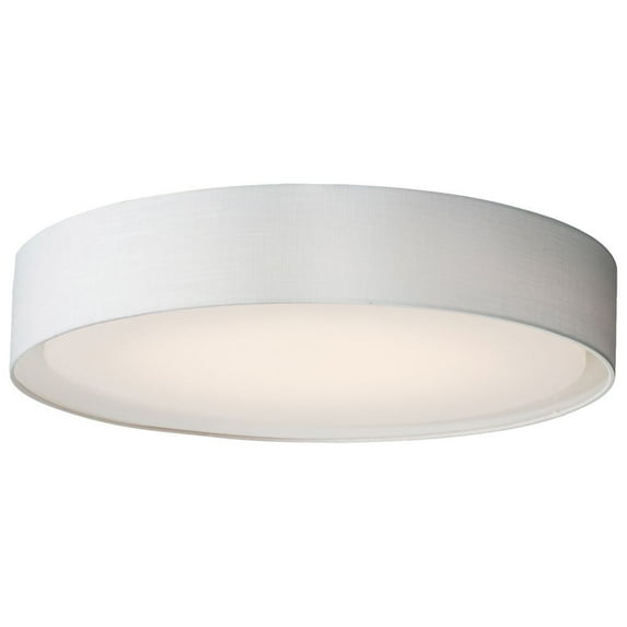 10227WL-Maxim Lighting-Prime - 45W 1 LED Flush Mount In Modern Style-5.5 Inches Tall and 25 Inches Wide-White Linen Finish