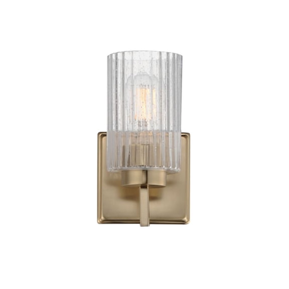 21371CRSCH Maxim Lighting Rigata - 1 Light Wall Sconce-9 Inches Tall and 5 Inches Wide-Satin Champagne Finish