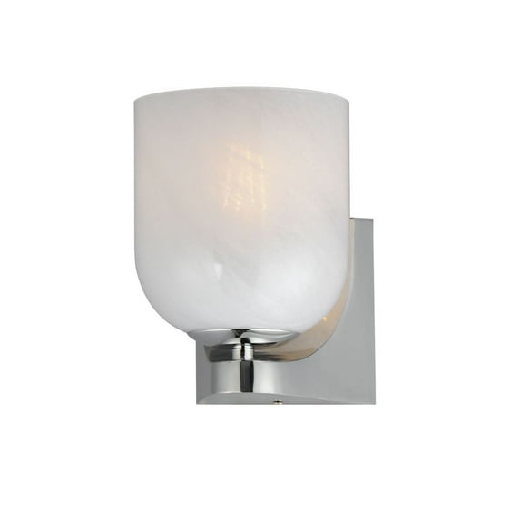 Scoop 1 - Light Polished Chrome Chrome Modern Incandescent Glass And Steel