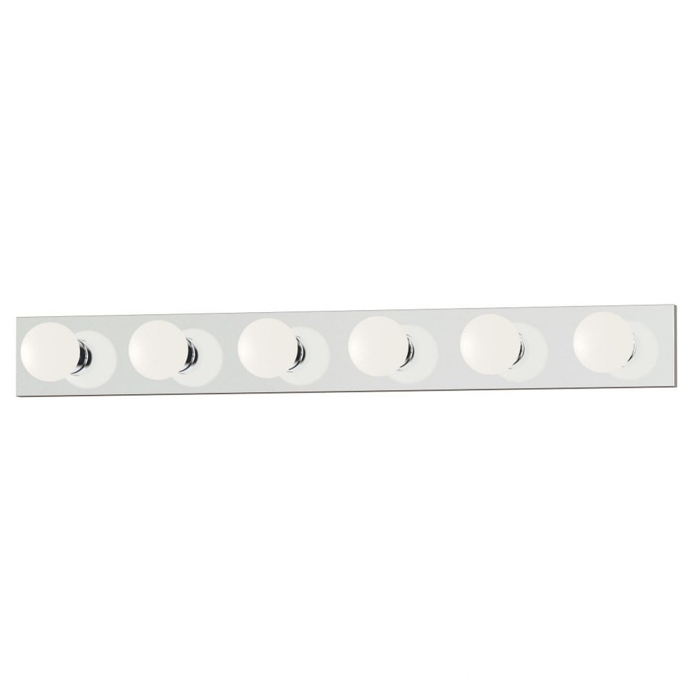 Polished Chrome 36-Inch 6-Light Modern Vanity Light