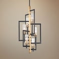 thumbnail image 1 of Maxim Flambeau 19 1/4" Rectangular Black Antique Brass 6-Light Pendant, 1 of 5