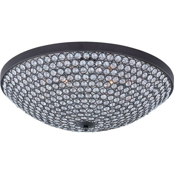 Maxim Glimmer 6-Light Flush Mount - Bronze - 39872BCBZ