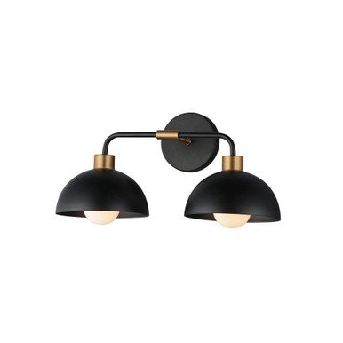 Thelonious 2 Light Wall Sconce by Maxim - 10022BKNAB