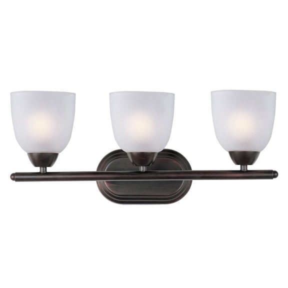 Maxim Lighting - Three Light Bath Vanity - Axis-3 Light Transitional Bath Vanity