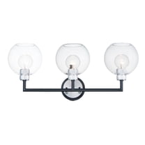 21613CLBKAL Maxim Lighting Vessel 3 Light Bath Vanity Approved for Damp Locations