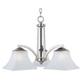 thumbnail image 1 of 20094FTSN Maxim Lighting Aurora-Three Light Chandelier in Contemporary style-22.5 Inches wide by 16 inches high-Satin Nickel Finish    -Traditional, 1 of 5