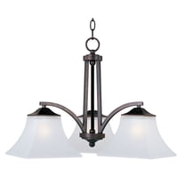 20094FTOI Maxim Lighting Aurora-Three Light Chandelier in Contemporary style-22.5 Inches wide by 16 inches high-Oil Rubbed Bronze Finish