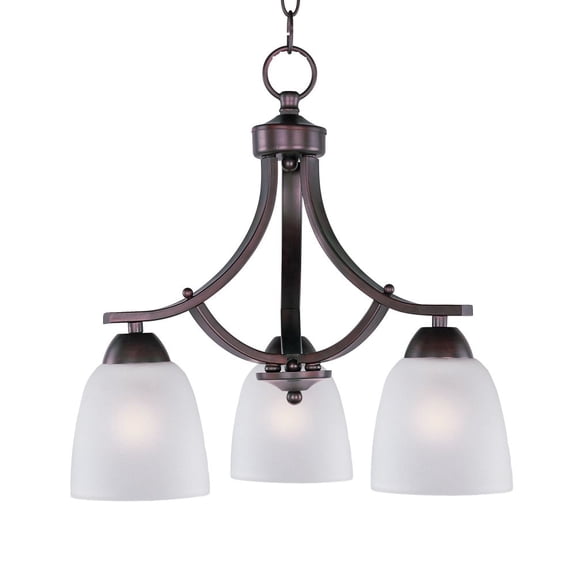 11223FTOI Maxim Lighting Axis-Three Light Chandelier in Transitional style-18 Inches wide by 16.25 inches high-Oil Rubbed Bronze Finish