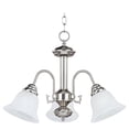 thumbnail image 1 of 2697MRSN Maxim Lighting Malaga-3 Light Mini Chandelier in Transitional style-20 Inches wide by 15.5 inches high     -Traditional Installation, 1 of 2