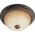 thumbnail image 1 of 5842WSOI-Maxim Lighting-Essentials-3 Light Flush Mount in Utility style-Oil Rubbed Bronze Finish-Wilshire Glass Color, 1 of 2