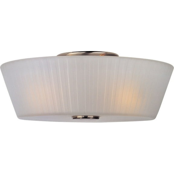 Maxim Finesse 3-Light Flush Mount - Satin Nickel - 21500FTSN