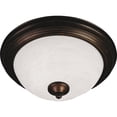 thumbnail image 1 of 5842MROI Maxim Lighting Essentials-3 Light Flush Mount in Utility style-Oil Rubbed Bronze Finish-Marble Glass Color, 1 of 2