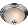 thumbnail image 1 of 5842ICSN Maxim Lighting Essentials-3 Light Flush Mount in Utility style-Satin Nickel Finish-Ice Glass Color, 1 of 2