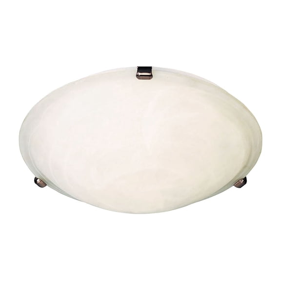 2681MROI Maxim Lighting Malaga-3 Light Flush Mount in Transitional style-16 Inches wide by 4 inches high-Oil Rubbed Bronze Finish-Marble Glass Color