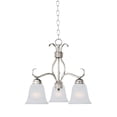 thumbnail image 1 of 10122FTSN Maxim Lighting Basix-3 Light Chandelier in Contemporary style-19 Inches wide by 18.25 inches high     -Traditional Installation, 1 of 2