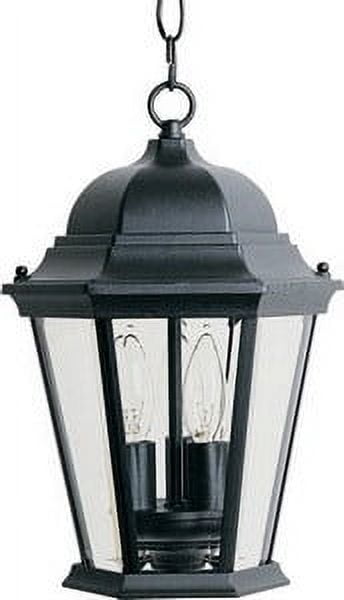 Westlake Black 3-Light Outdoor Hanging Lantern with Clear Glass