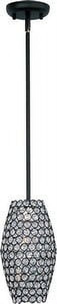 Glimmer Beveled Crystal and Bronze 3-Light Contemporary Pendant